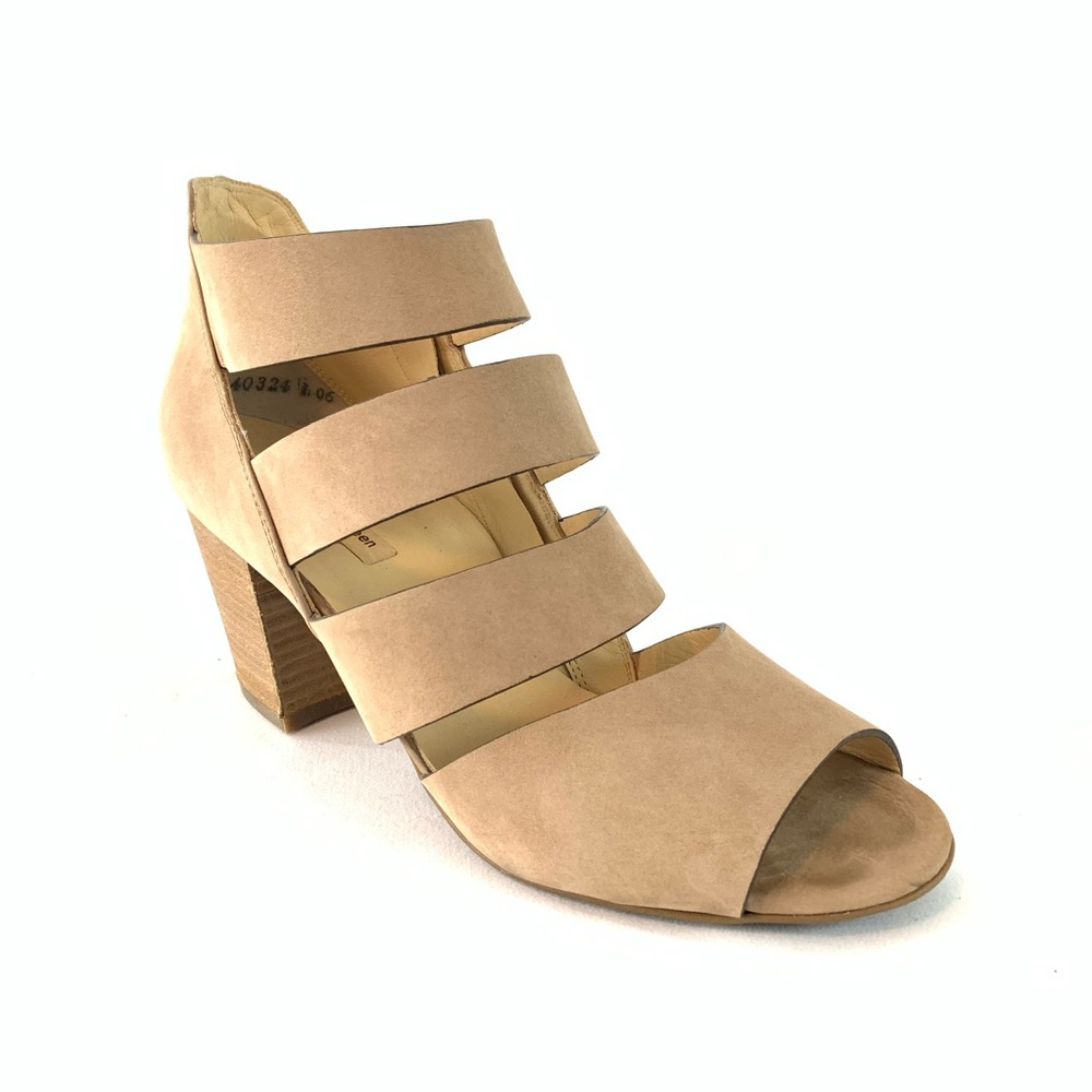 Paul Green strappy side zipper leather sandals 8.5